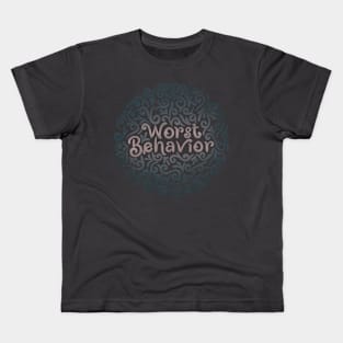 WorstBehavior comb4 Kids T-Shirt